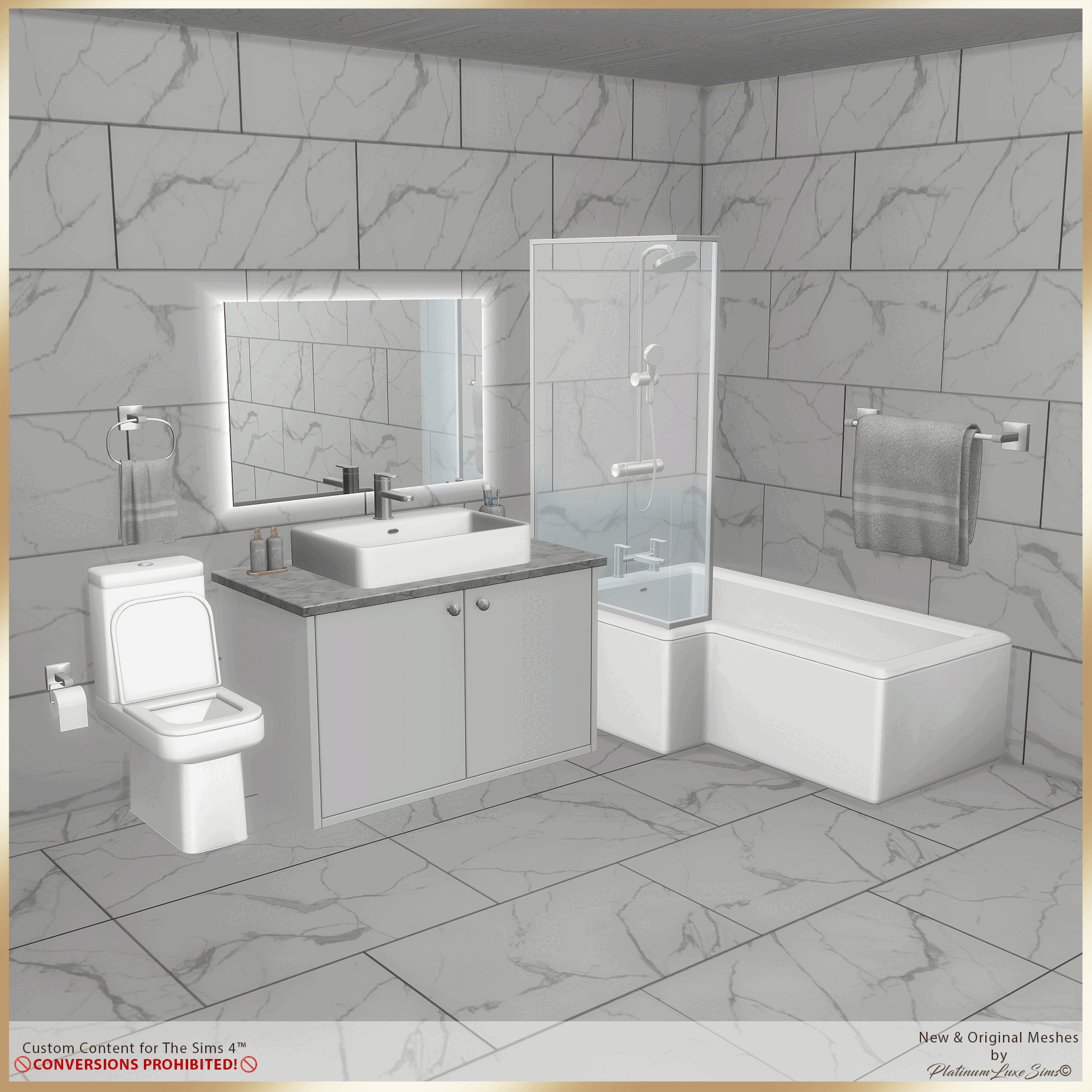 Галерея мода Сет для ванной Yours Truly Bathroom Set #1